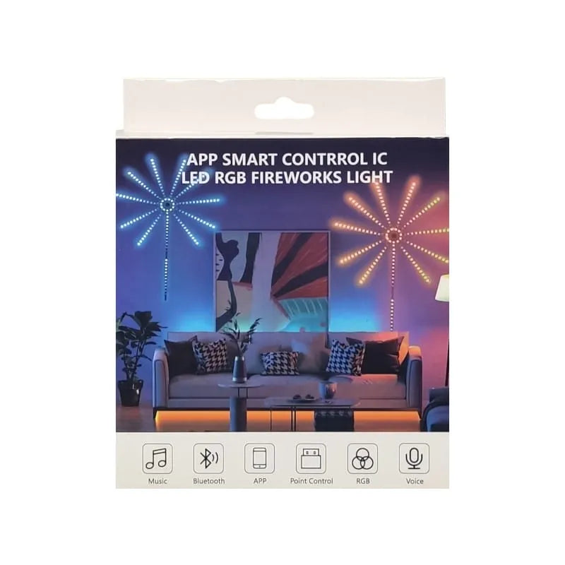 Luz Led Rbg Fuegos Artificiales