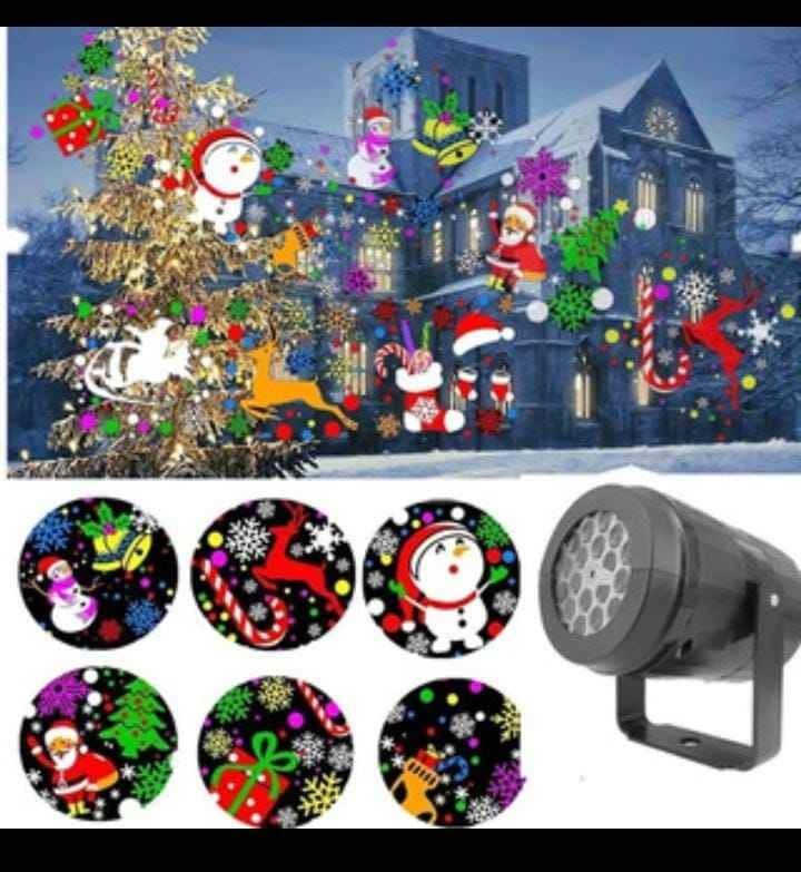 Proyector Laser Figuras de Navidad
