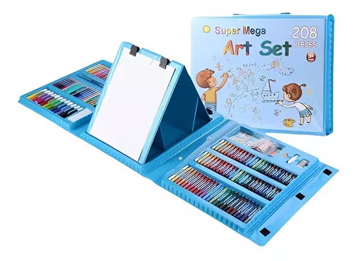 Set De Arte Maleta 208 Piezas Para Niños Creatividad Dibujo