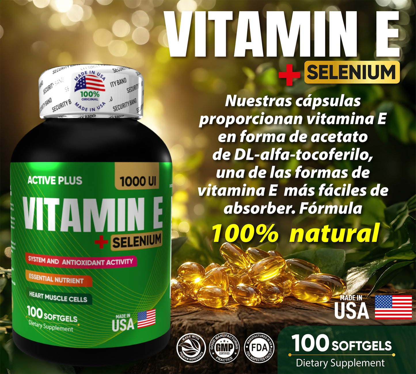 Combo Vitamina E1000 UI X3