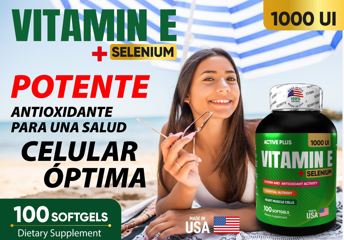 Combo Vitamina E1000 UI X3