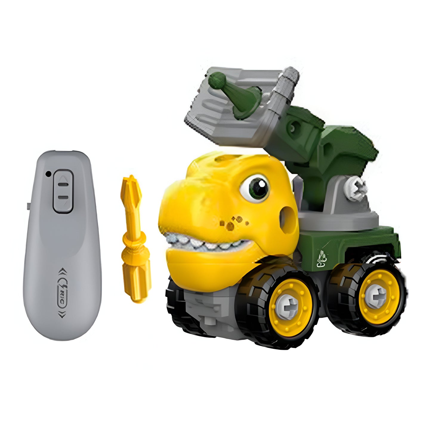 Carro Camion Dinosaurio Armable Control