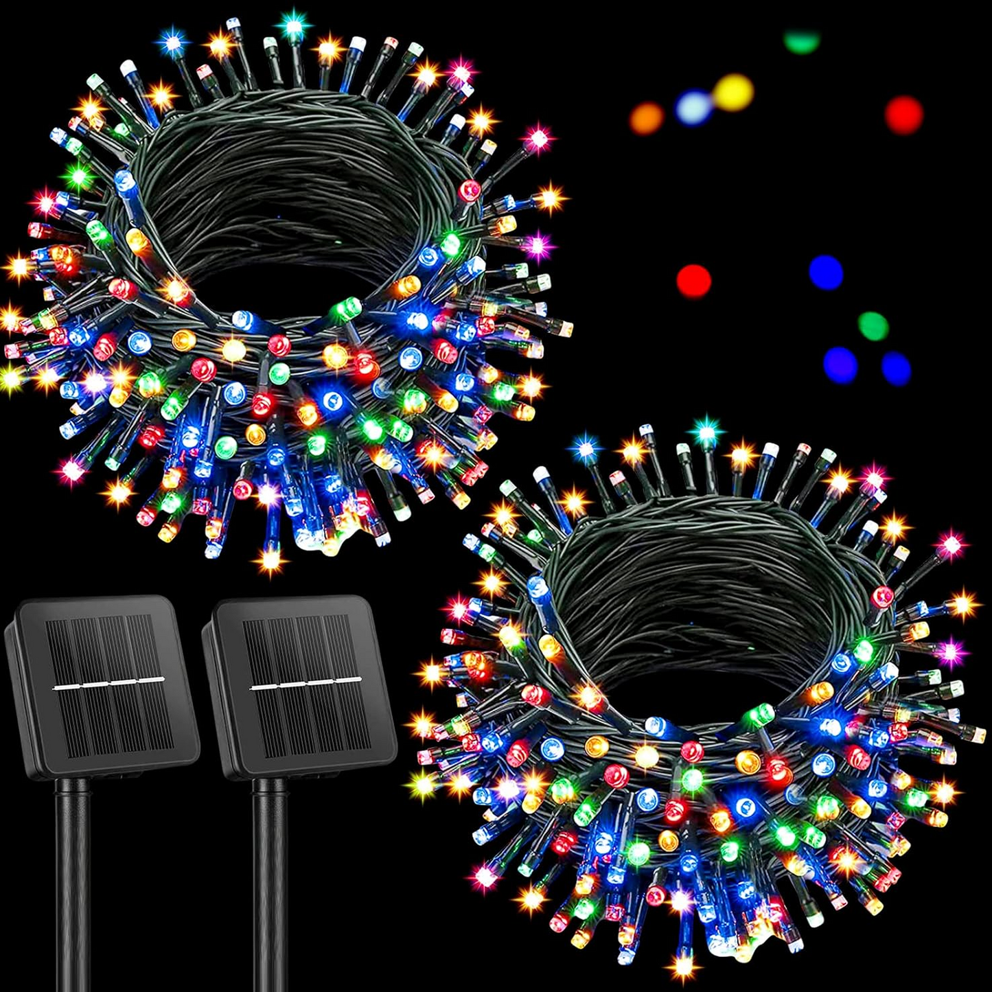 Luces Para Arbol Navidad 20 Mts Solar