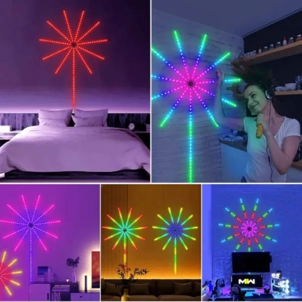 Luz Led Rbg Fuegos Artificiales