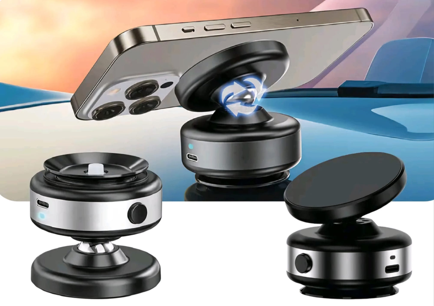 Soporte Magnetico de succion para telefono celular