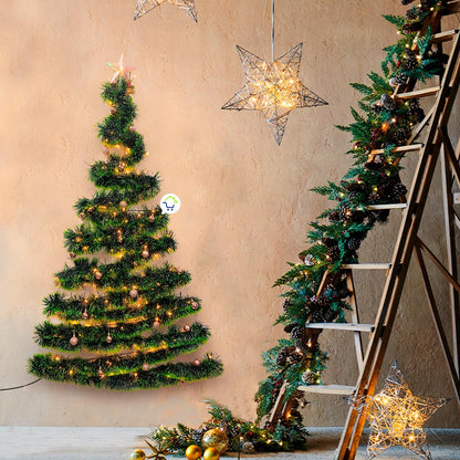 Árbol navidad de Pared + luces + estrella + Decoración GRATIS