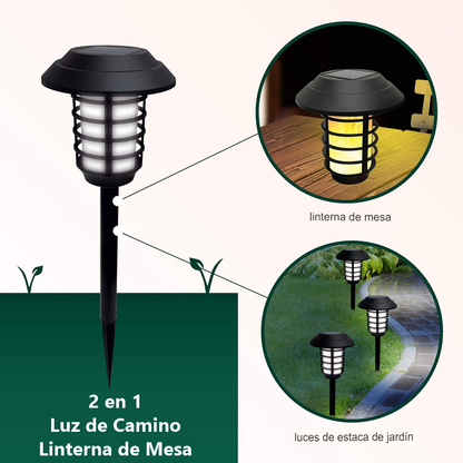 Luces Solares De Jardin Lamparas Hop779