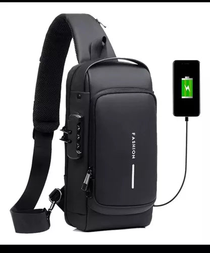 BOLSO DE SEGURIDAD CON CLAVE, USB Y MATERIAL DE CUERINA