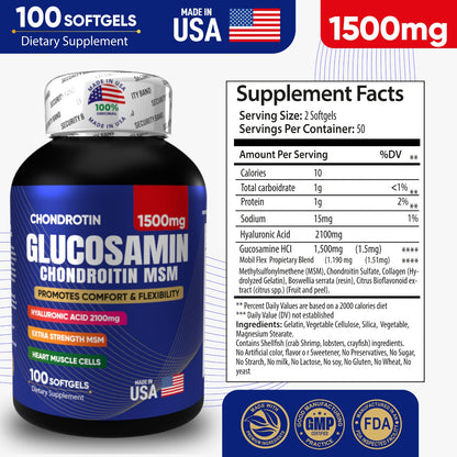 Combo Glucosamin Chondroitin MSN 1500 mg x 2