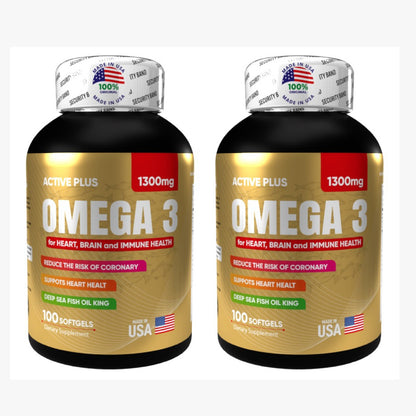 Combo x2 Omega 3 Active Plus 1300m