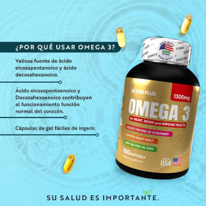 Combo x2 Omega 3 Active Plus 1300m